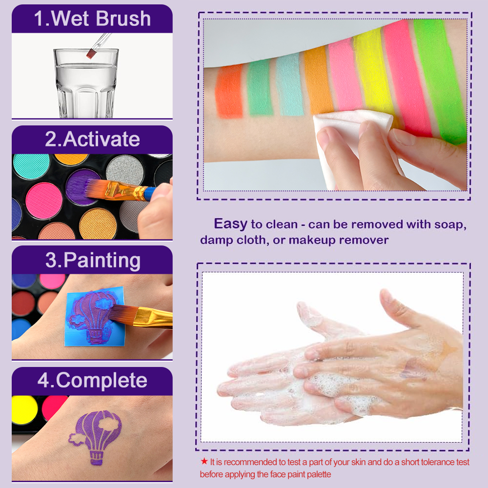 22 Color Face Body Painting Ki - Cosplay Prop Paint recensione e prezzo