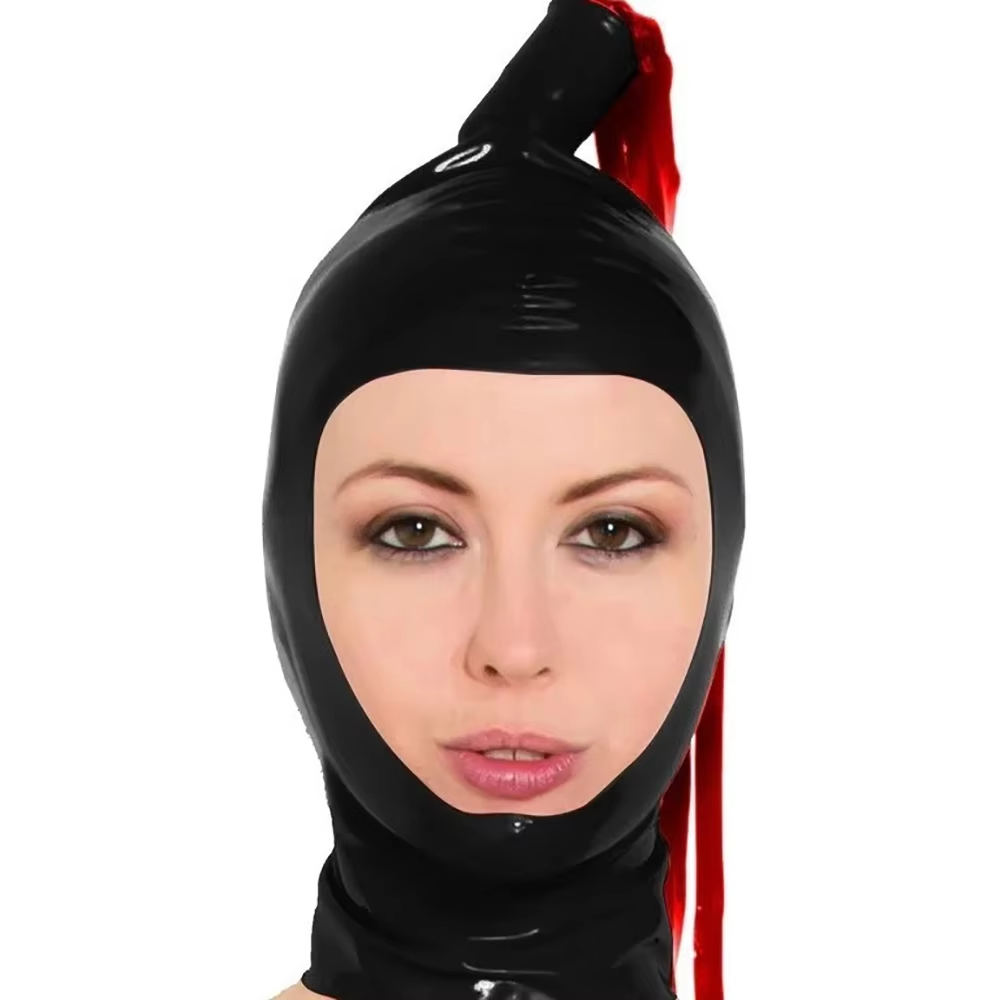 Black Latex Hood with Latex Po - Cosplay Prop Paint recensione e prezzo