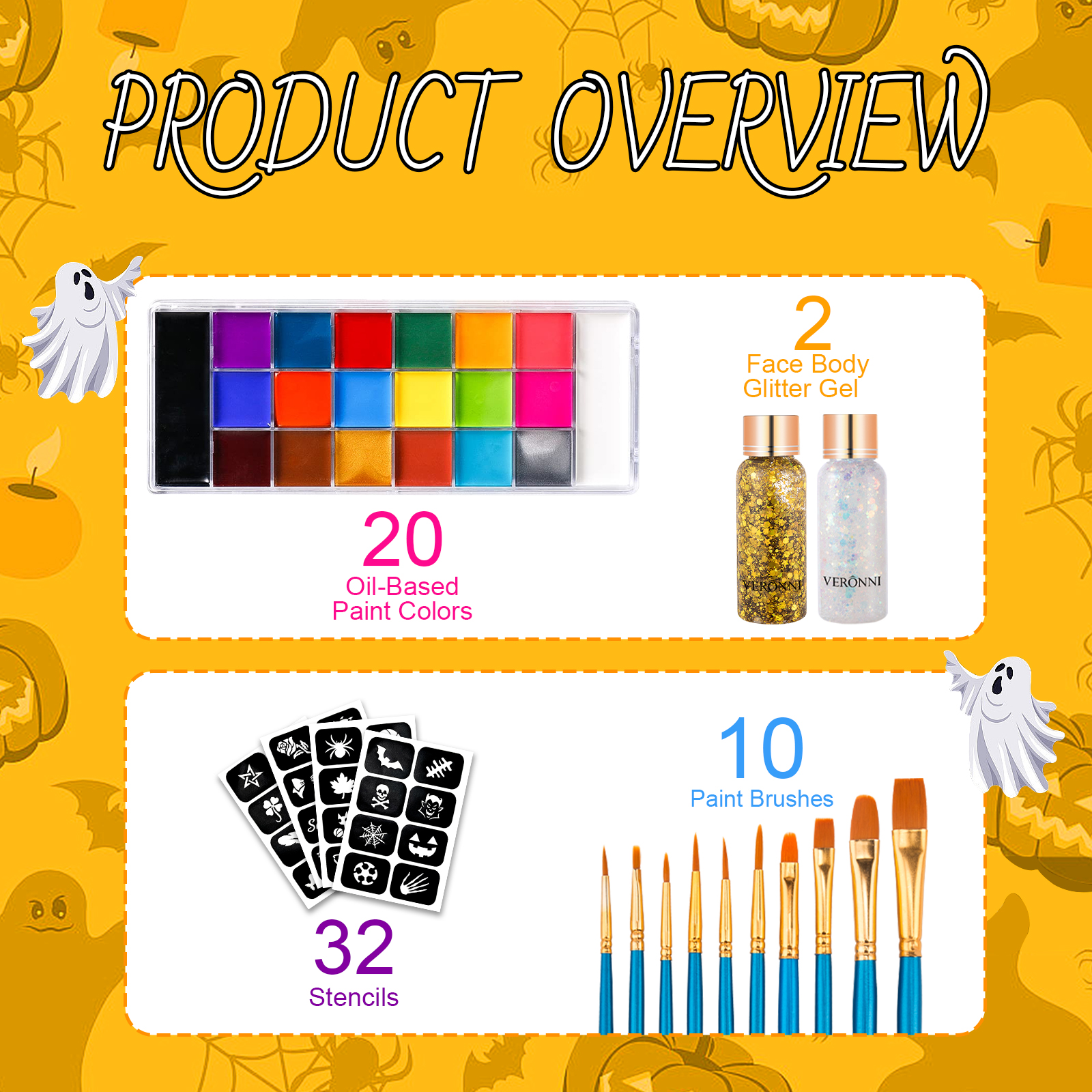 Face Body Paint Palette Oil Ma - Body Paint Sfx recensione e prezzo