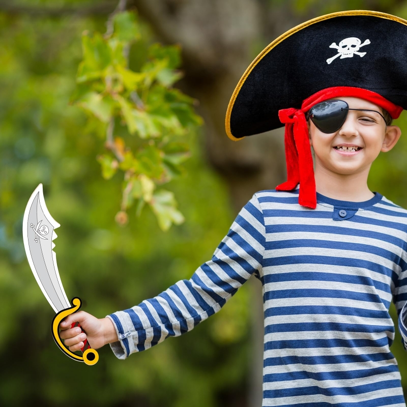 16pcs Kids Wooden Pirate Theme - Cosplay Prop Paint recensione e prezzo
