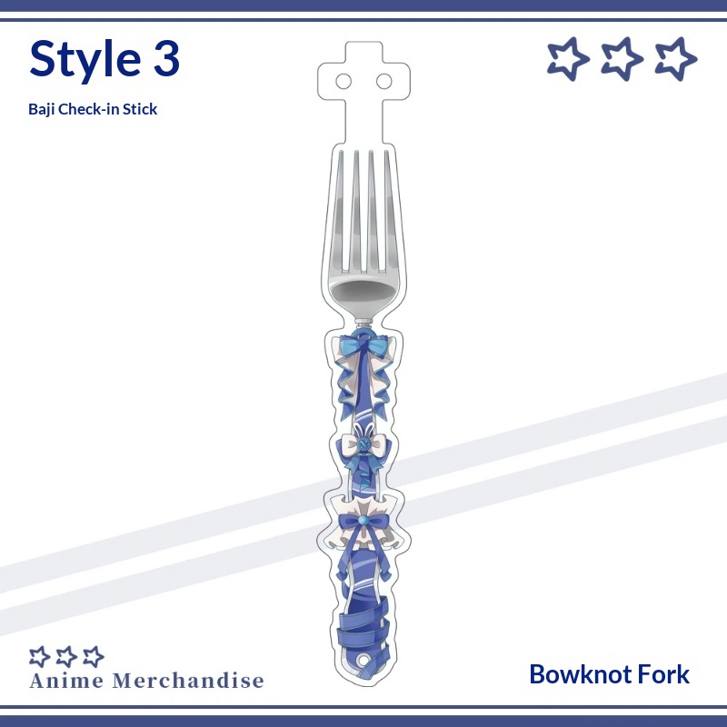 Anime Acrylic Bowknot Fork Sha - Acrylic Cosplay Prop recensione e prezzo