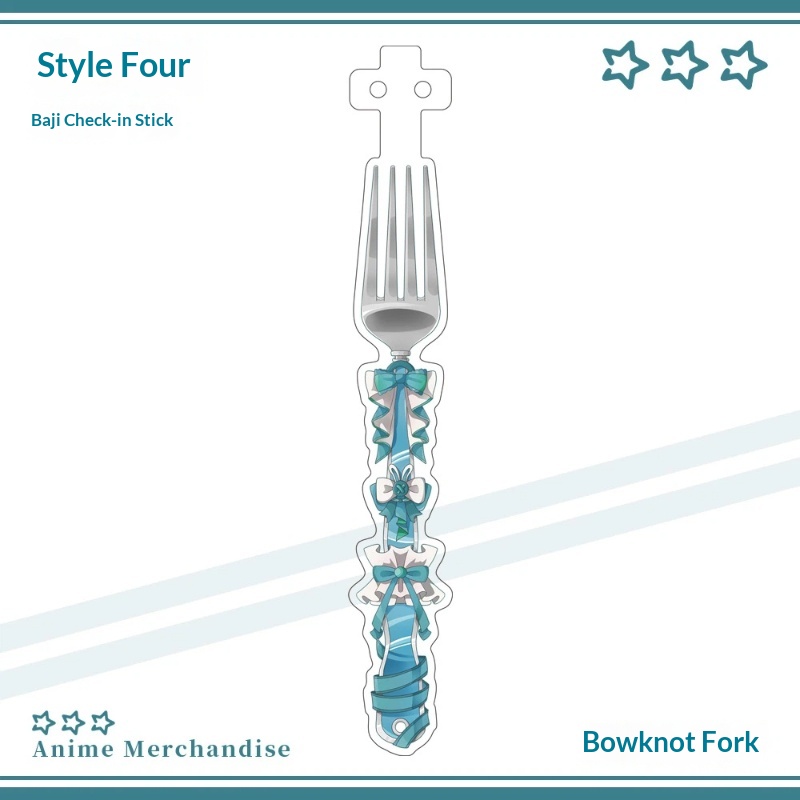 Anime Acrylic Bowknot Fork Sha - Acrylic Cosplay Prop recensione e prezzo