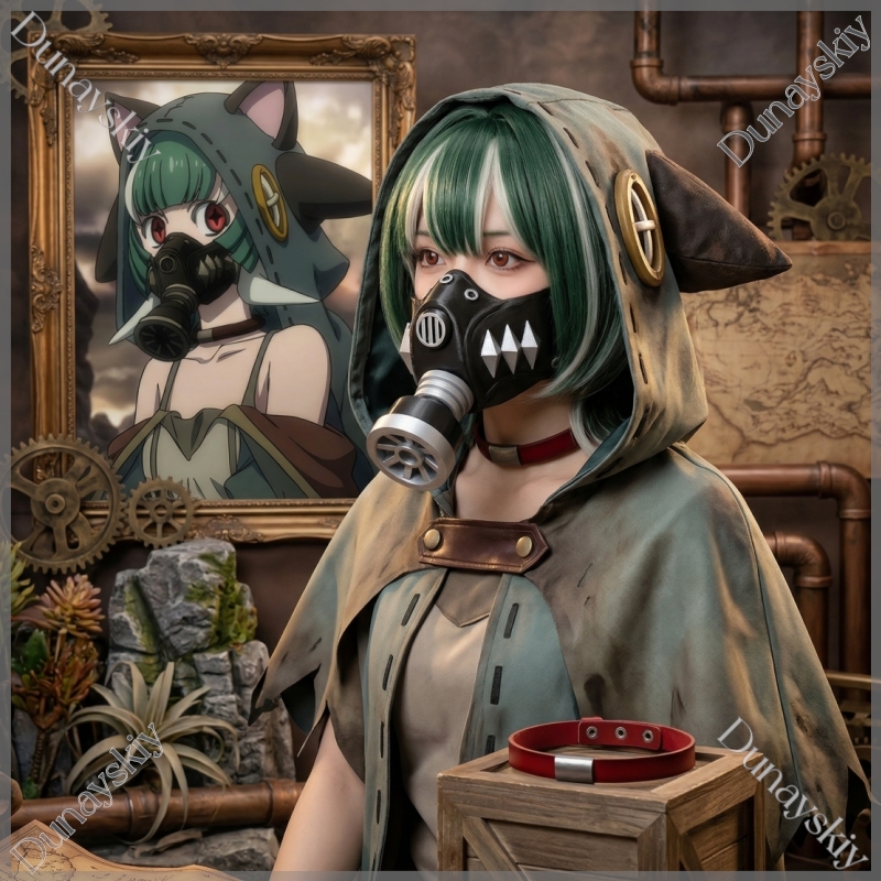 Guita Cyberpunk Gas Mask Green - Cosplay Prop 3D Print recensione e prezzo