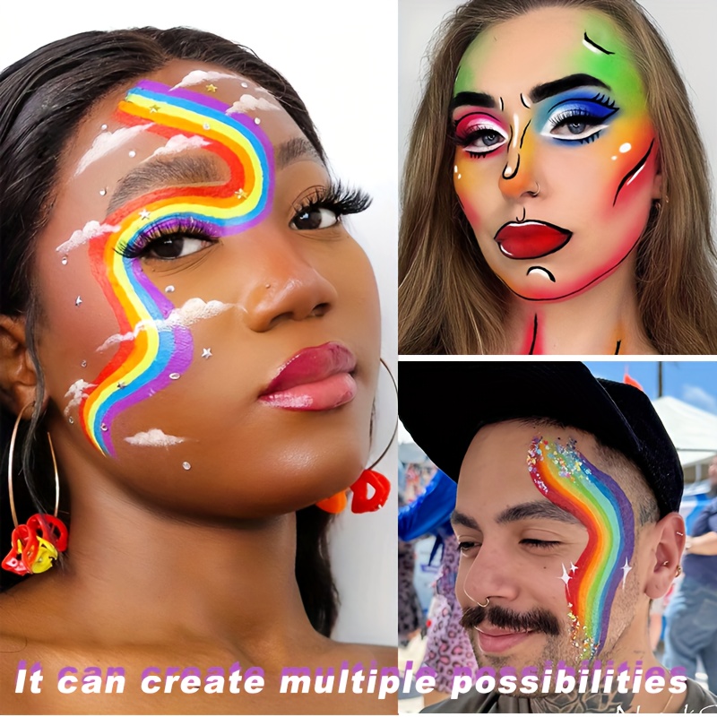 Rainbow Face and Body Paint Se - Cosplay Prop Paint recensione e prezzo