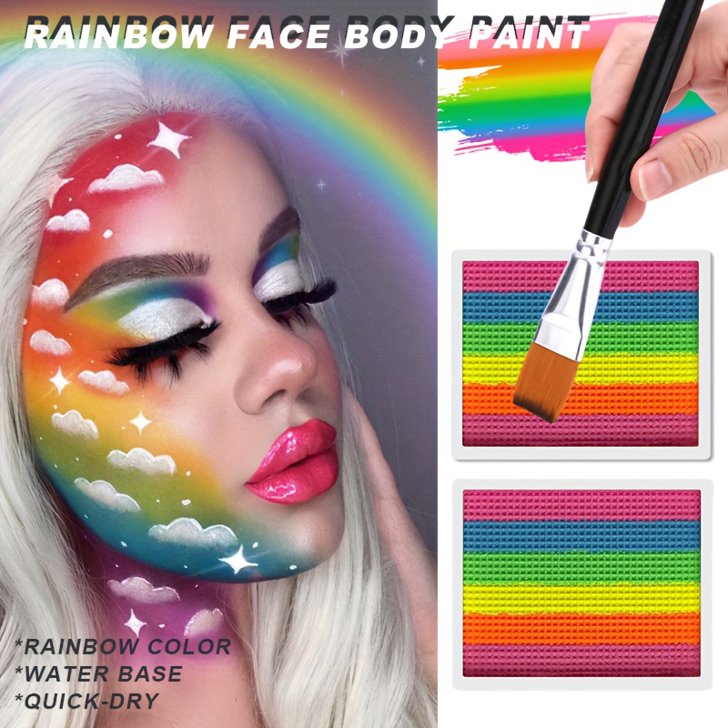 Rainbow Face and Body Paint Se - Cosplay Prop Paint recensione e prezzo