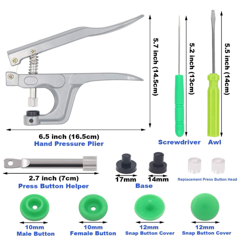 Snap Buttons and Snap Pliers T - Snap Plier Setter recensione e prezzo