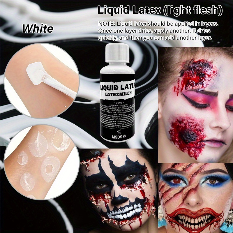 2pcs Liquid Latex Halloween SF - Body Paint Sfx recensione e prezzo