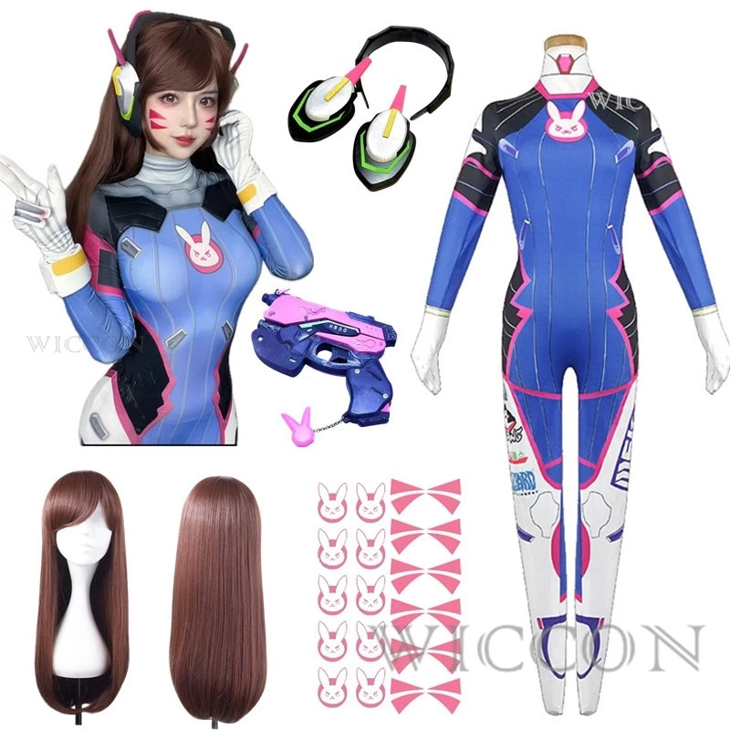 2025 11 Anime Woman Jumpsuit T - Dva Cosplay Prop recensione e prezzo