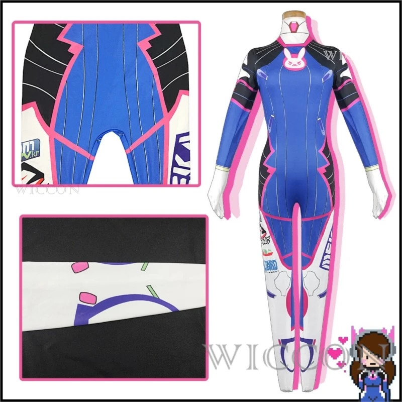 2025 11 Anime Woman Jumpsuit T - Dva Cosplay Prop recensione e prezzo