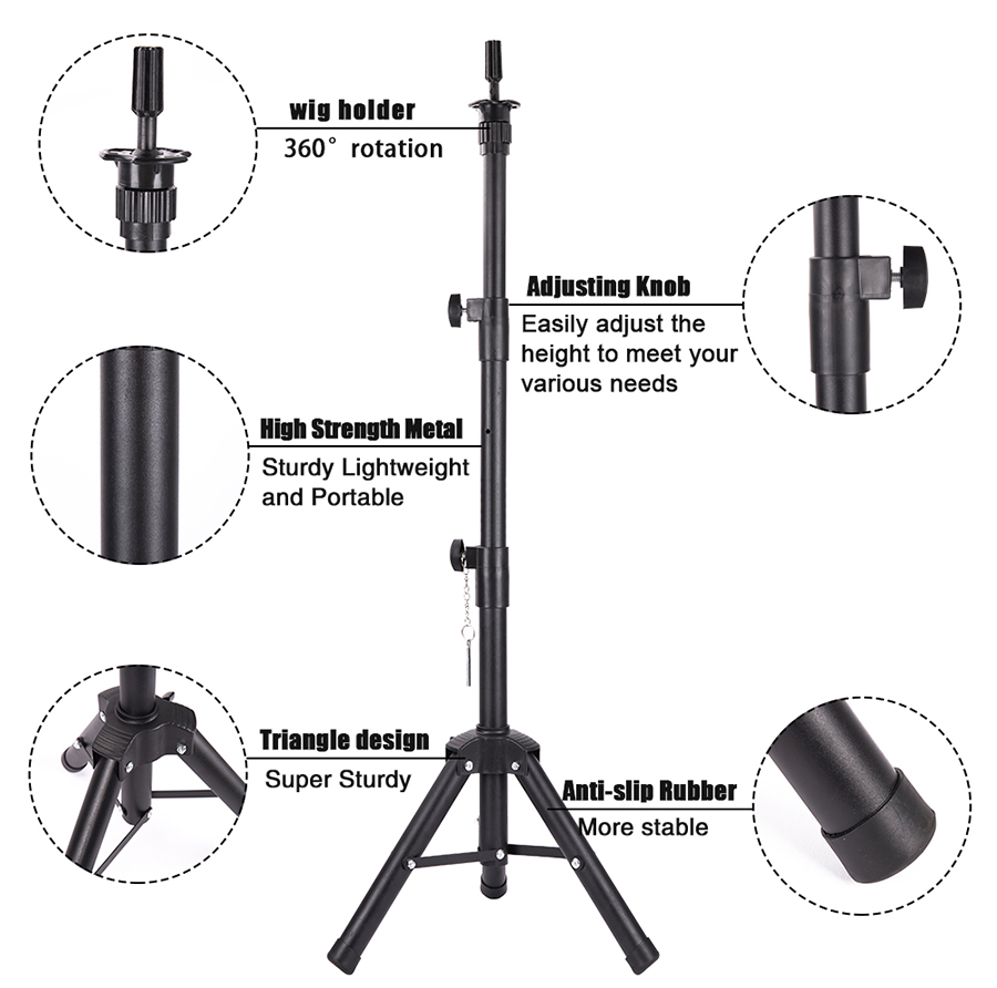 Wig Stand Tripod Adjustable Ma - Aerith Cosplay Prop recensione e prezzo