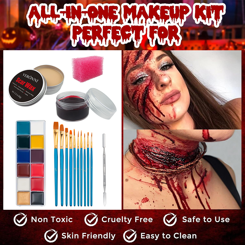 SFX Makeup Kit,12 Colors Face  - Body Paint Sfx recensione e prezzo