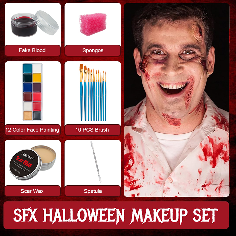 SFX Makeup Kit,12 Colors Face  - Body Paint Sfx recensione e prezzo