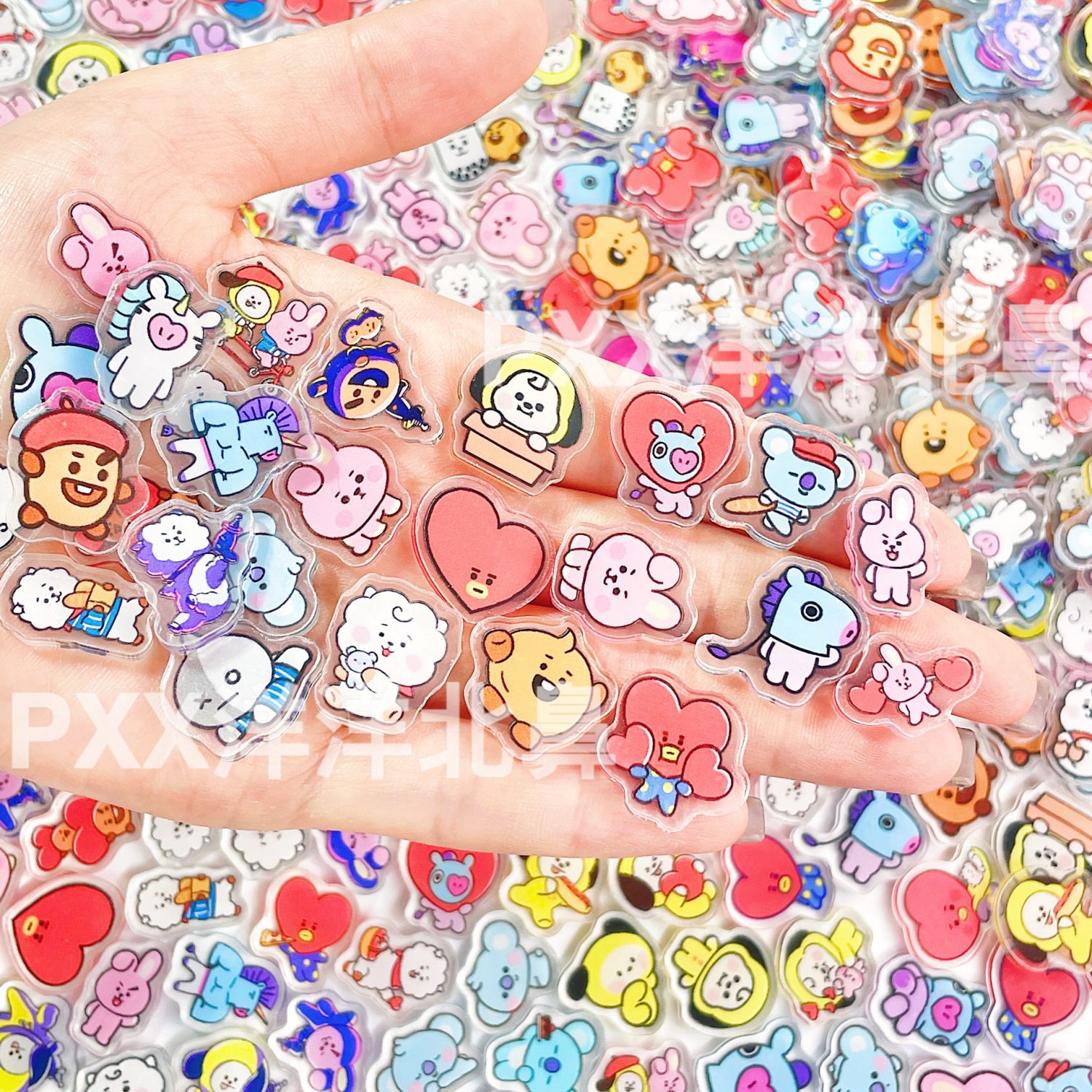 100pcs BT21 BTS single-layer 2 - Acrylic Cosplay Prop recensione e prezzo