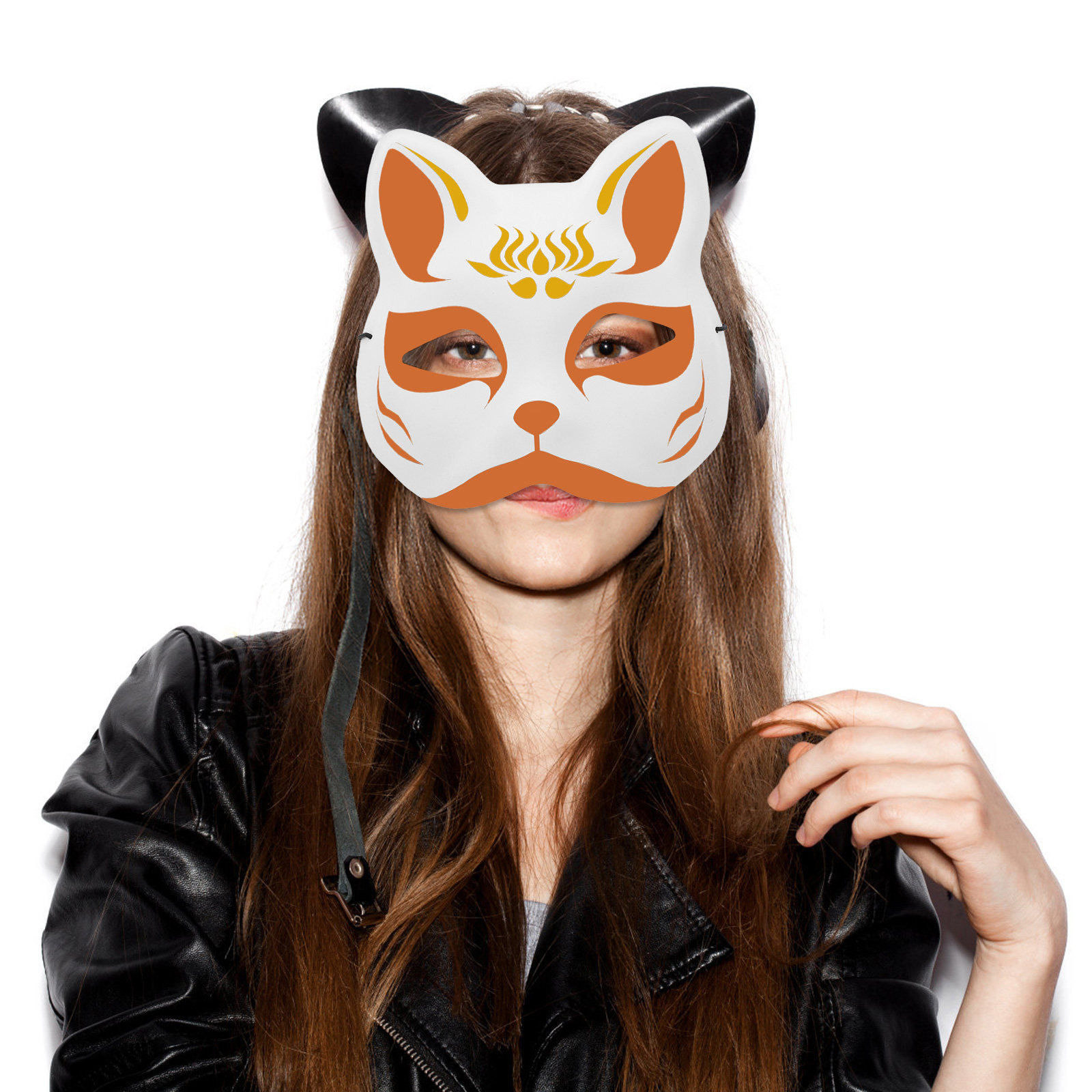 1Set DIY Blank Fox Cat Mask Ha - Cosplay Prop Painting recensione e prezzo