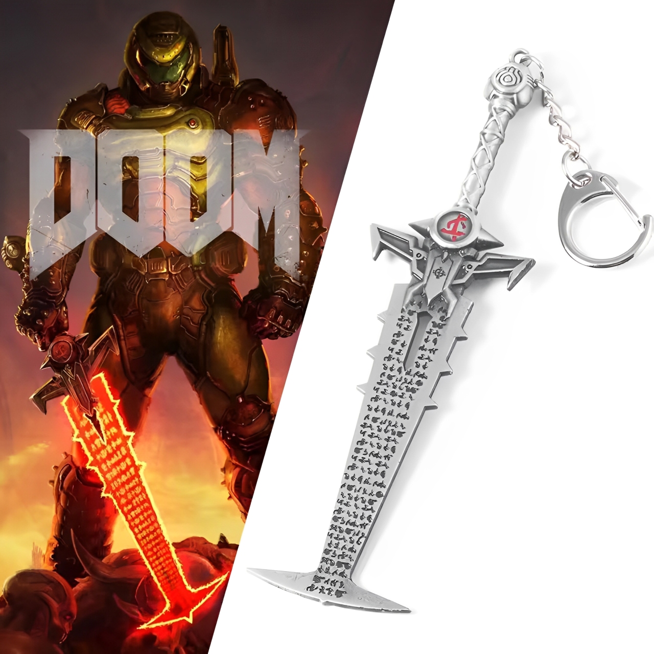 Game Doom Eternal Crucible Bla - Keyblade Cosplay Prop recensione e prezzo