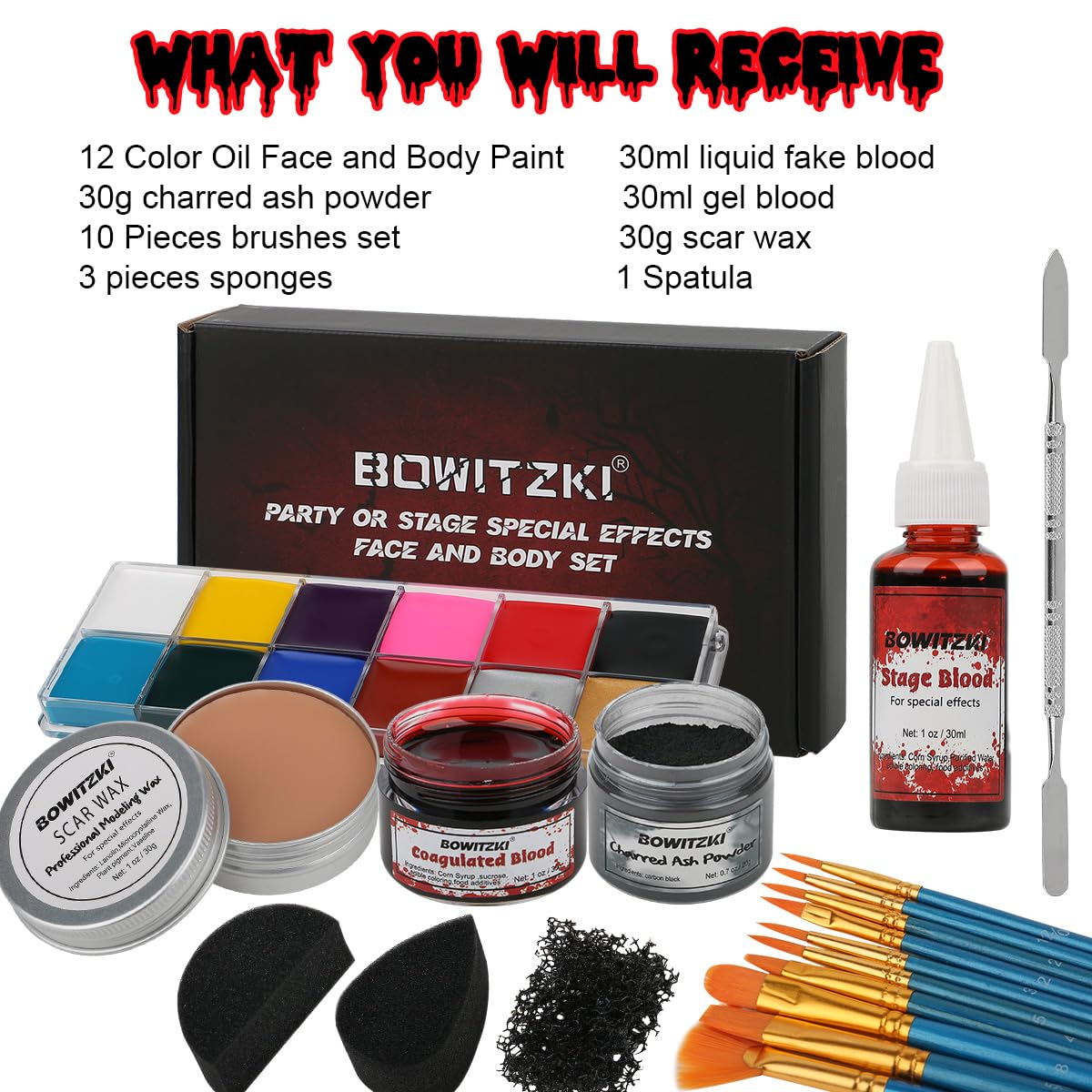 Bowitzki SFX Face Body Paint , - Body Paint Sfx recensione e prezzo